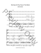 We Have All The Time In The World piano sheet music cover